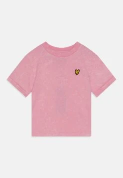 Lyle & Scott Acid Wash Tonal Ringer Fitted Tee - T-Shirt Basic - Orchid Smoke