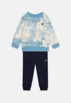 Lyle & Scott Erosion Crew Neck Set - Sweater - Dusk Blue