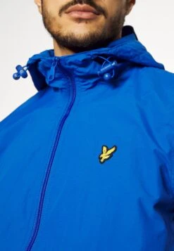 Lyle & Scott Through Hooded - Lichte Jas - Bright Blue -Lyle & Scott Verkoop 92f5dd0ec13e4a69a461ee8007cadcdf