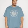 Lyle & Scott Plus Hawick - T-Shirt Print - Skipton Blue