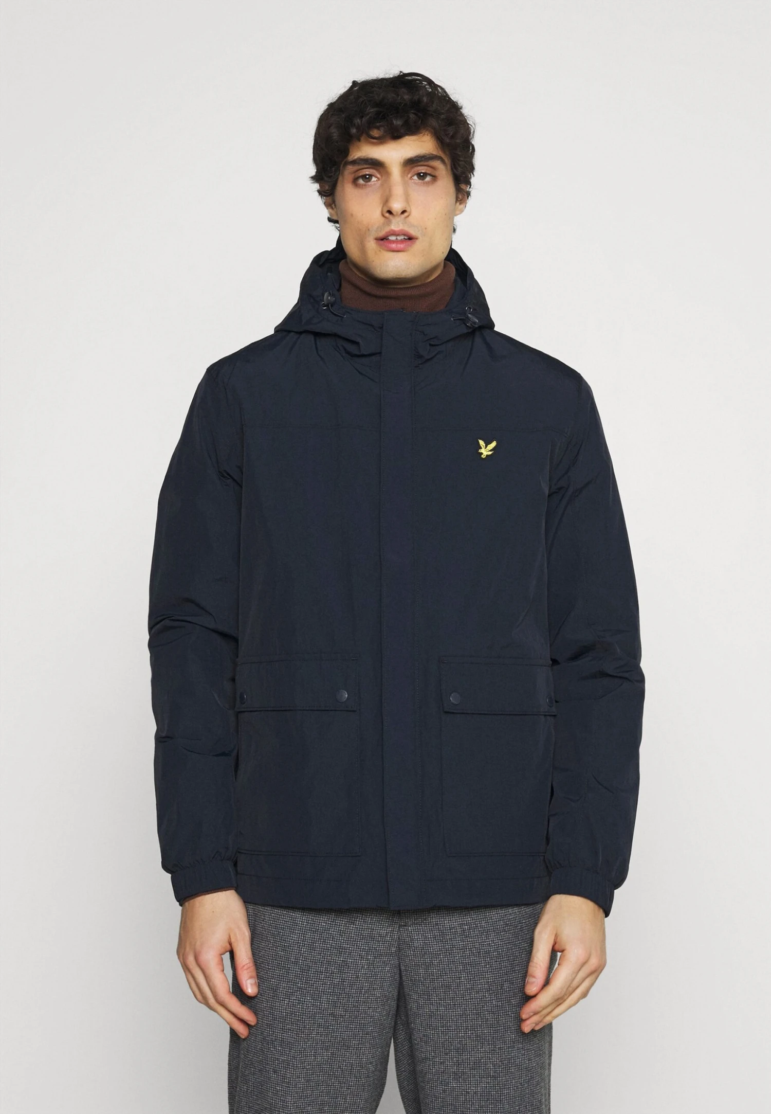 Lyle & Scott Hooded Pocket Jacket - Lichte Jas - Dark Navy 1 Lyle & Scott Hooded Pocket Jacket - Lichte Jas - Dark Navy