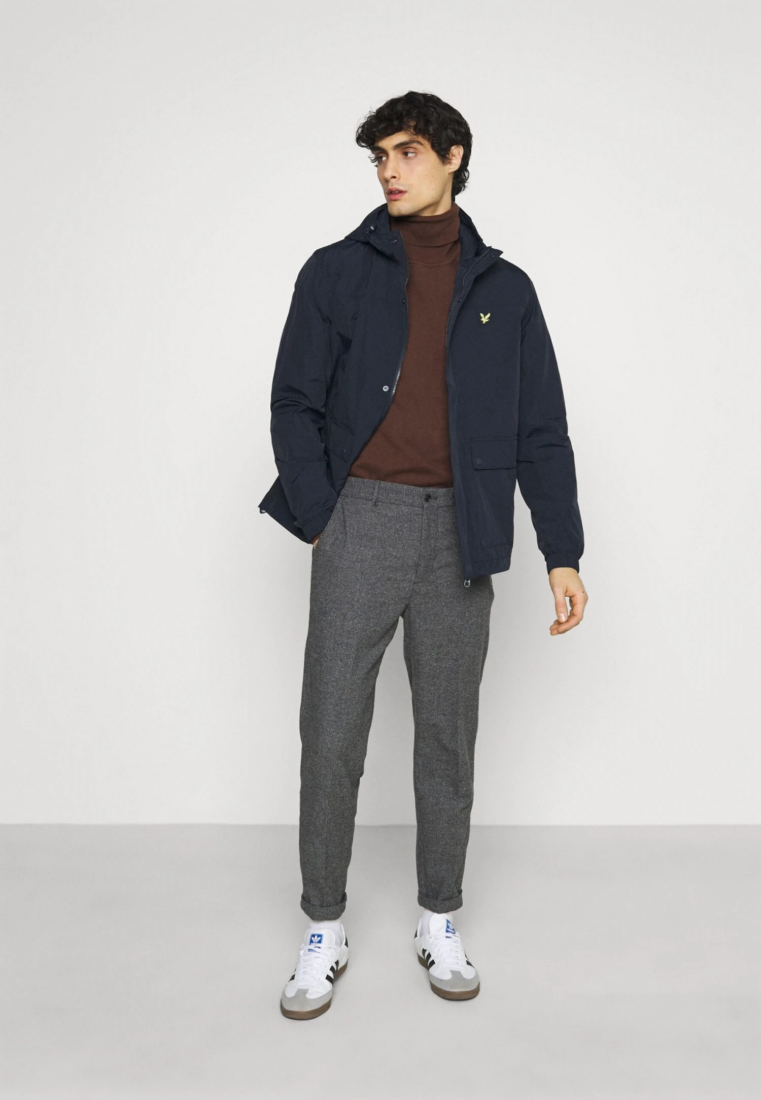 Lyle & Scott Hooded Pocket Jacket - Lichte Jas - Dark Navy 2 Lyle & Scott Hooded Pocket Jacket - Lichte Jas - Dark Navy - Afbeelding 2