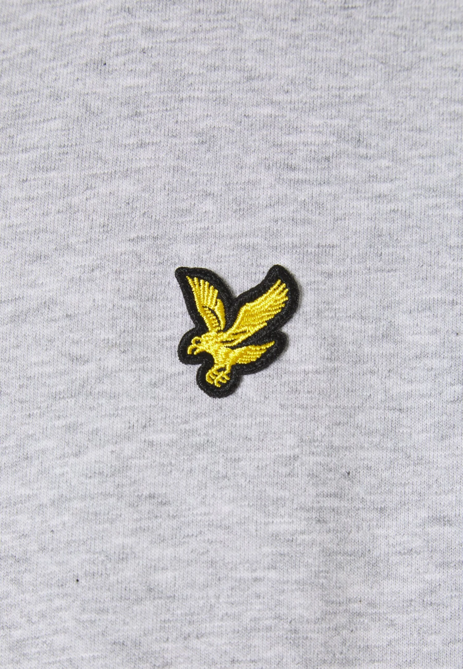 Lyle & Scott Cropped- T-Shirt Basic - Light Grey Marl 3 Lyle & Scott Cropped- T-Shirt Basic - Light Grey Marl - Afbeelding 3