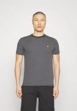 Lyle & Scott Container Tee - Sport T-Shirt - Jet Black/Rock Grey
