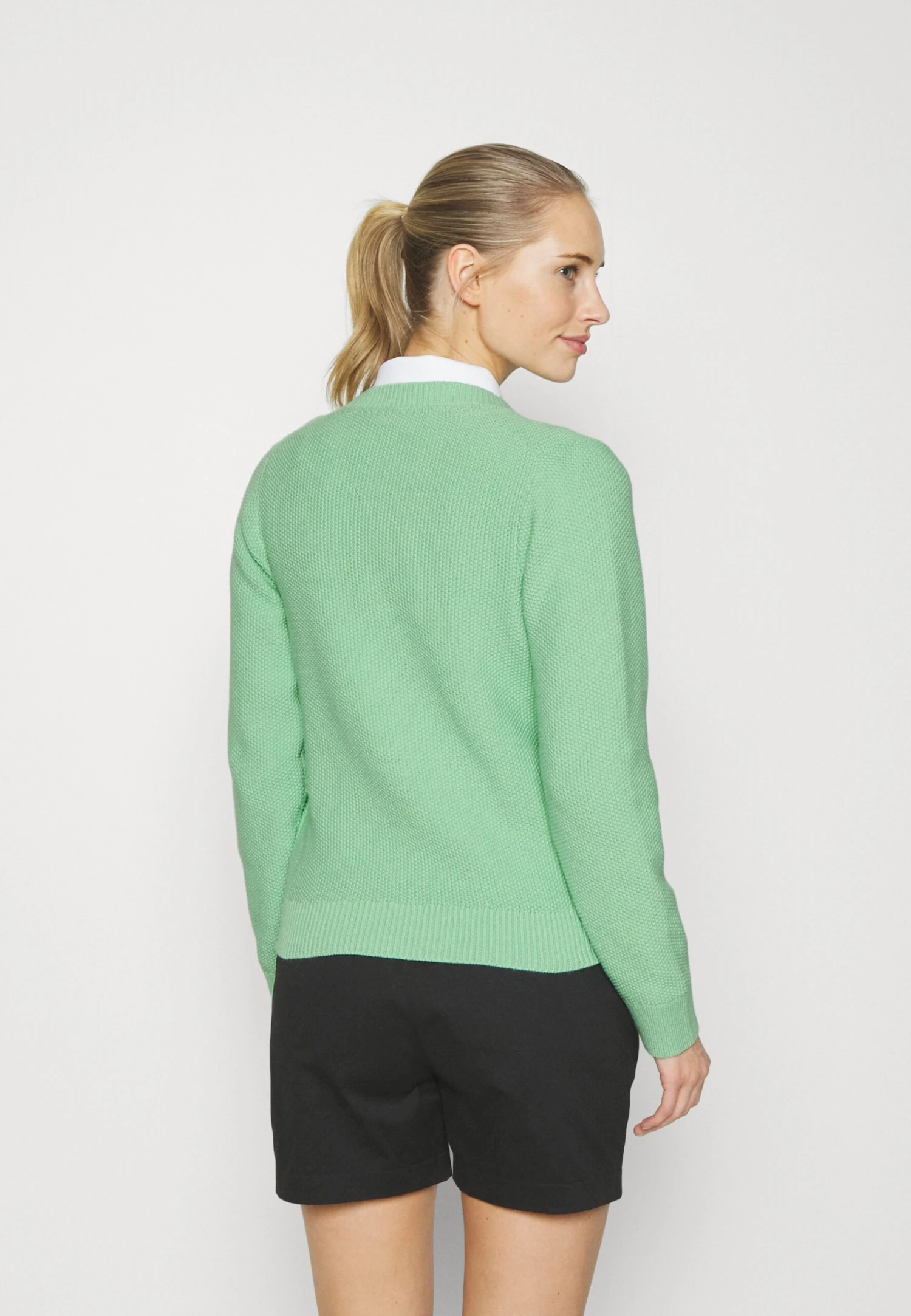 Lyle & Scott The Grace Cardigan - Sweater Met Rits - Pale Teal 3 Lyle & Scott The Grace Cardigan - Sweater Met Rits - Pale Teal - Afbeelding 3