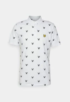 Lyle & Scott Eagle Print - Poloshirt - White -Lyle & Scott Verkoop a311f75b6ee4425b89e9f1c71ff09f78