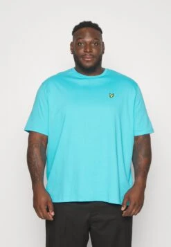 Lyle & Scott Plus Plain- T-Shirt Basic - Blue Scorch