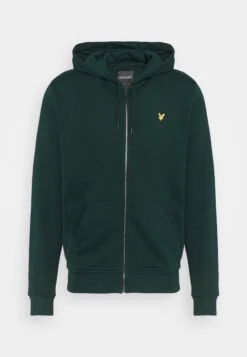 Lyle & Scott Zip Through Hoodie - Sweater Met Rits - Dark Green -Lyle & Scott Verkoop a511dfc8440d4e758952c06de0e4f2ba
