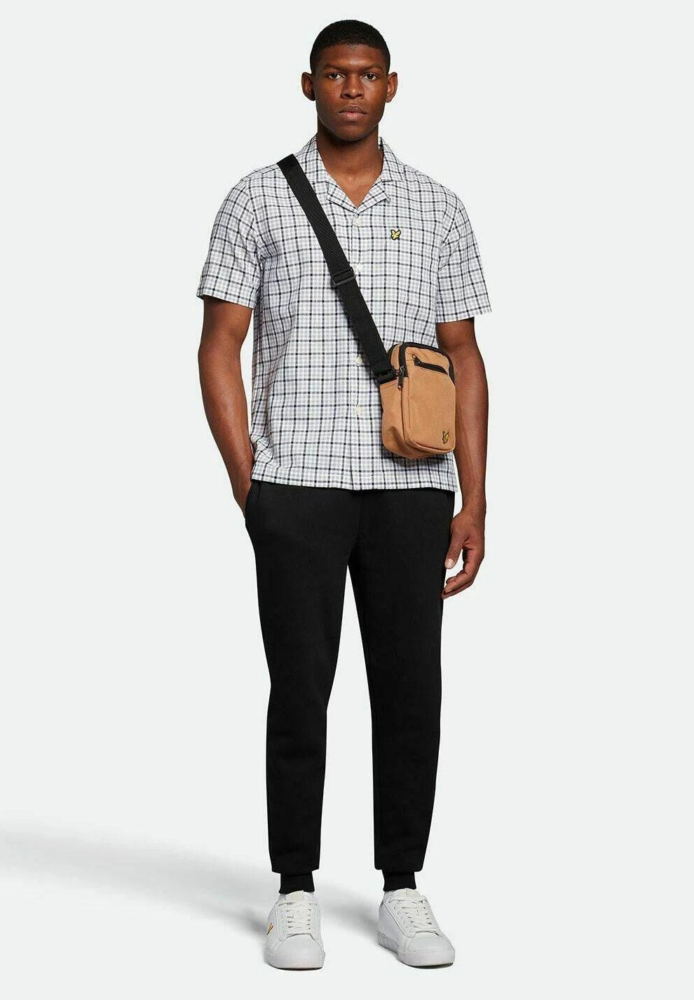 Lyle & Scott Gingham Revere Collar - Overhemd - Grau 2 Lyle & Scott Gingham Revere Collar - Overhemd - Grau - Afbeelding 2