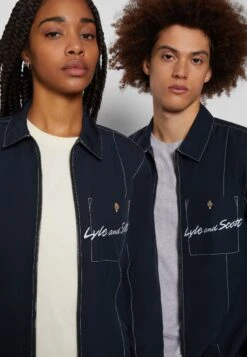 Lyle & Scott Panelledovershirt Unisex - Lichte Jas - Dark Navy -Lyle & Scott Verkoop a8f9d6855ee64e8f8d02a44bcabac34e