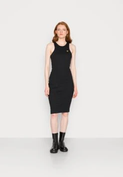 Lyle & Scott Racer Dress - Jurk - Jet Black