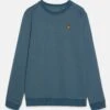 Lyle & Scott Sport Tech Crew Neck- Longsleeve - Ageon Blue