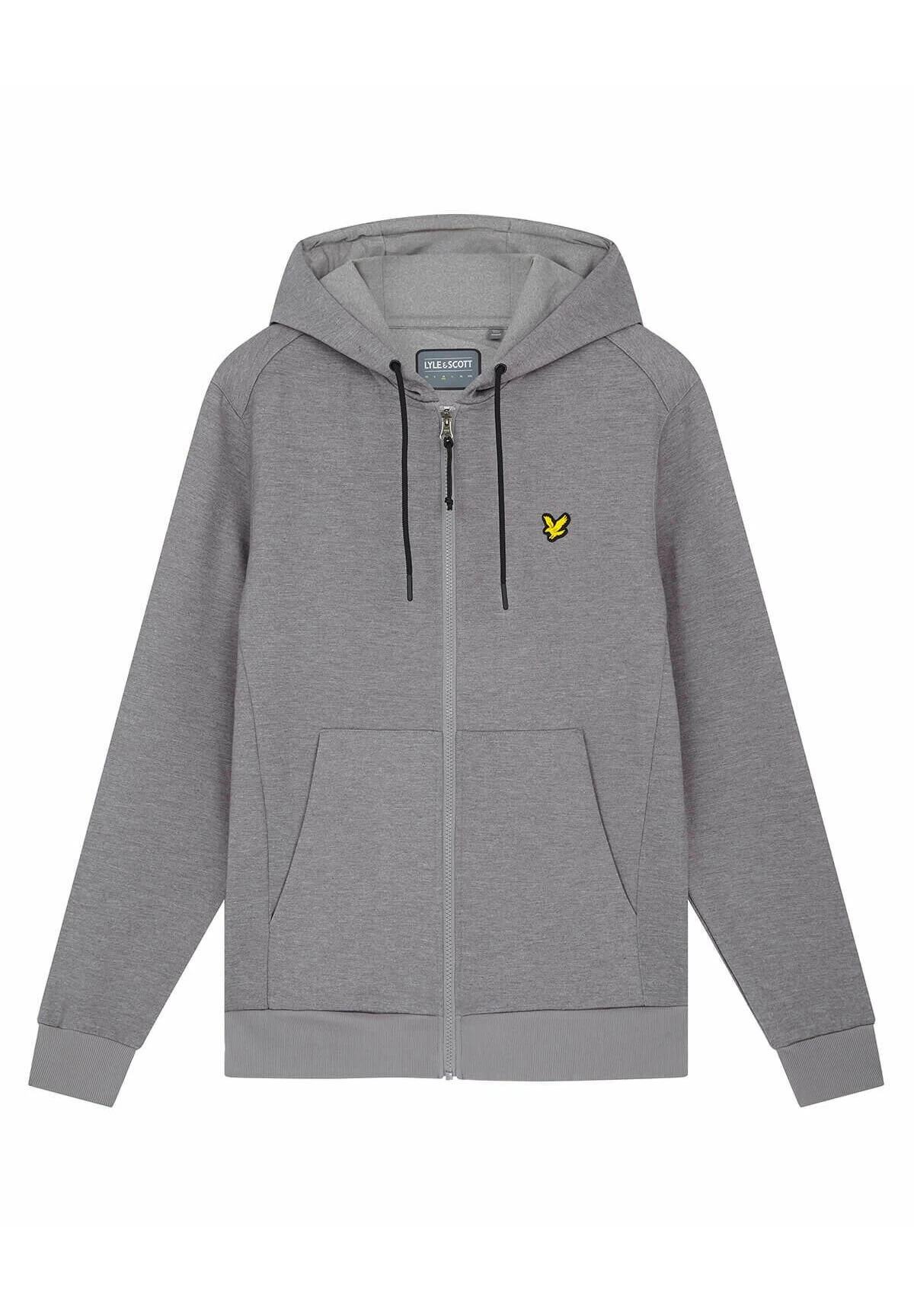 Lyle & Scott Sweater Met Rits - Mid Grey Marl 1 Lyle & Scott Sweater Met Rits - Mid Grey Marl