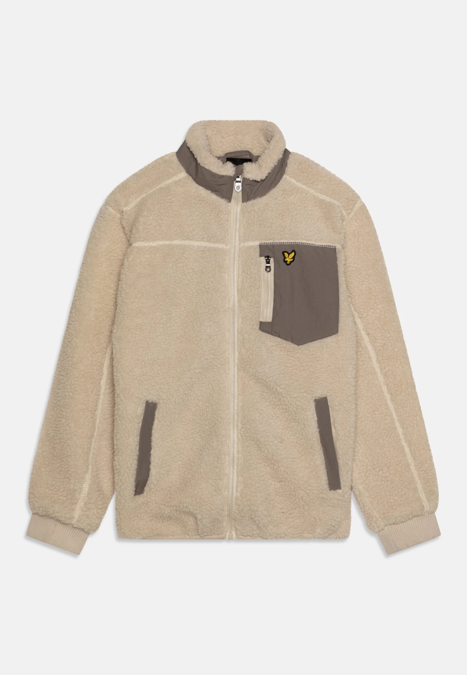 Lyle & Scott Borg Zip Through - Fleecejas - Egret 1 Lyle & Scott Borg Zip Through - Fleecejas - Egret
