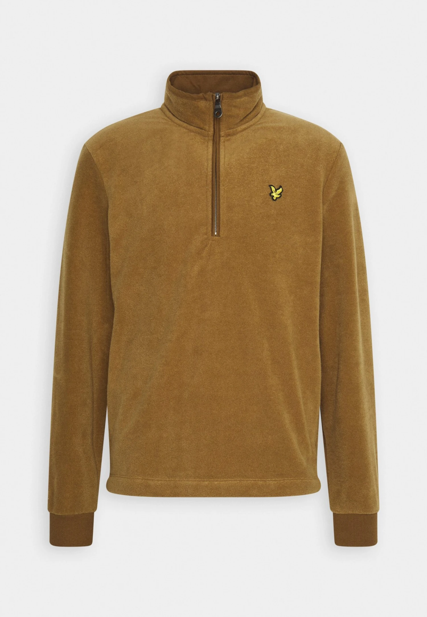 Lyle & Scott Quarter Zip - Fleece Trui - Camel Bronze 4 Lyle & Scott Quarter Zip - Fleece Trui - Camel Bronze - Afbeelding 4