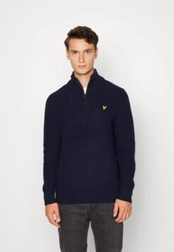 Lyle & Scott Quarter Zip- Trui - Dark Navy