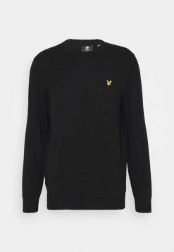 Lyle & Scott Crew Neck Jumper - Trui - Jet Black -Lyle & Scott Verkoop c8788428b3d348829bec8a541bf3d578