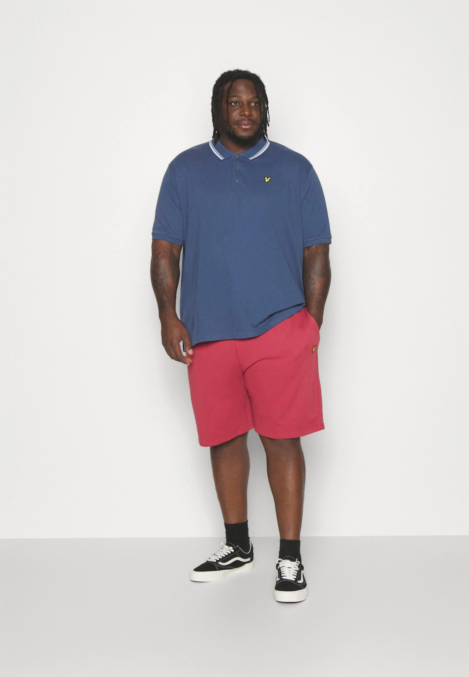 Lyle & Scott Plus Dashed Tipped - Poloshirt - Ink Blue 2 Lyle & Scott Plus Dashed Tipped - Poloshirt - Ink Blue - Afbeelding 2