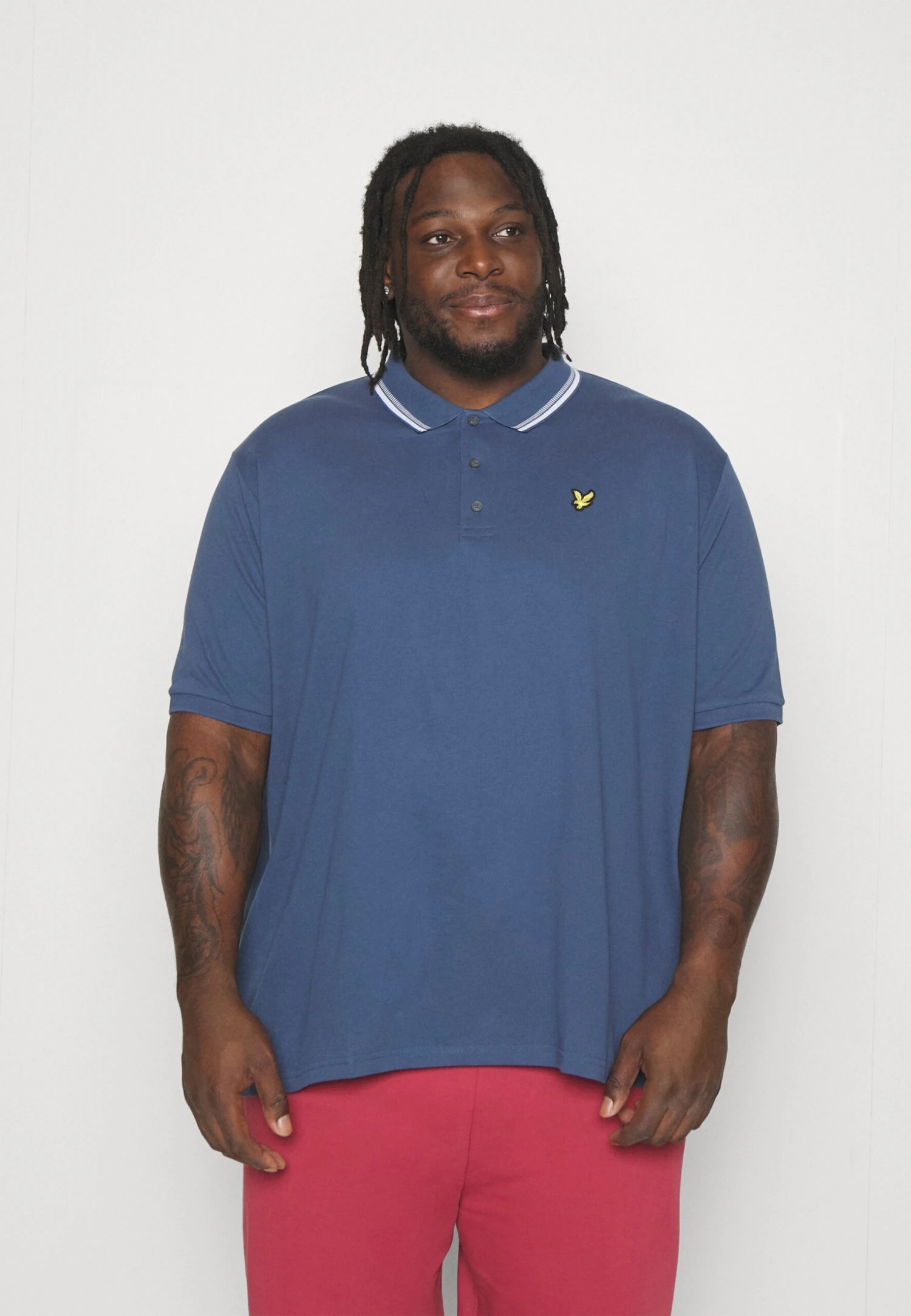 Lyle & Scott Plus Dashed Tipped - Poloshirt - Ink Blue 1 Lyle & Scott Plus Dashed Tipped - Poloshirt - Ink Blue