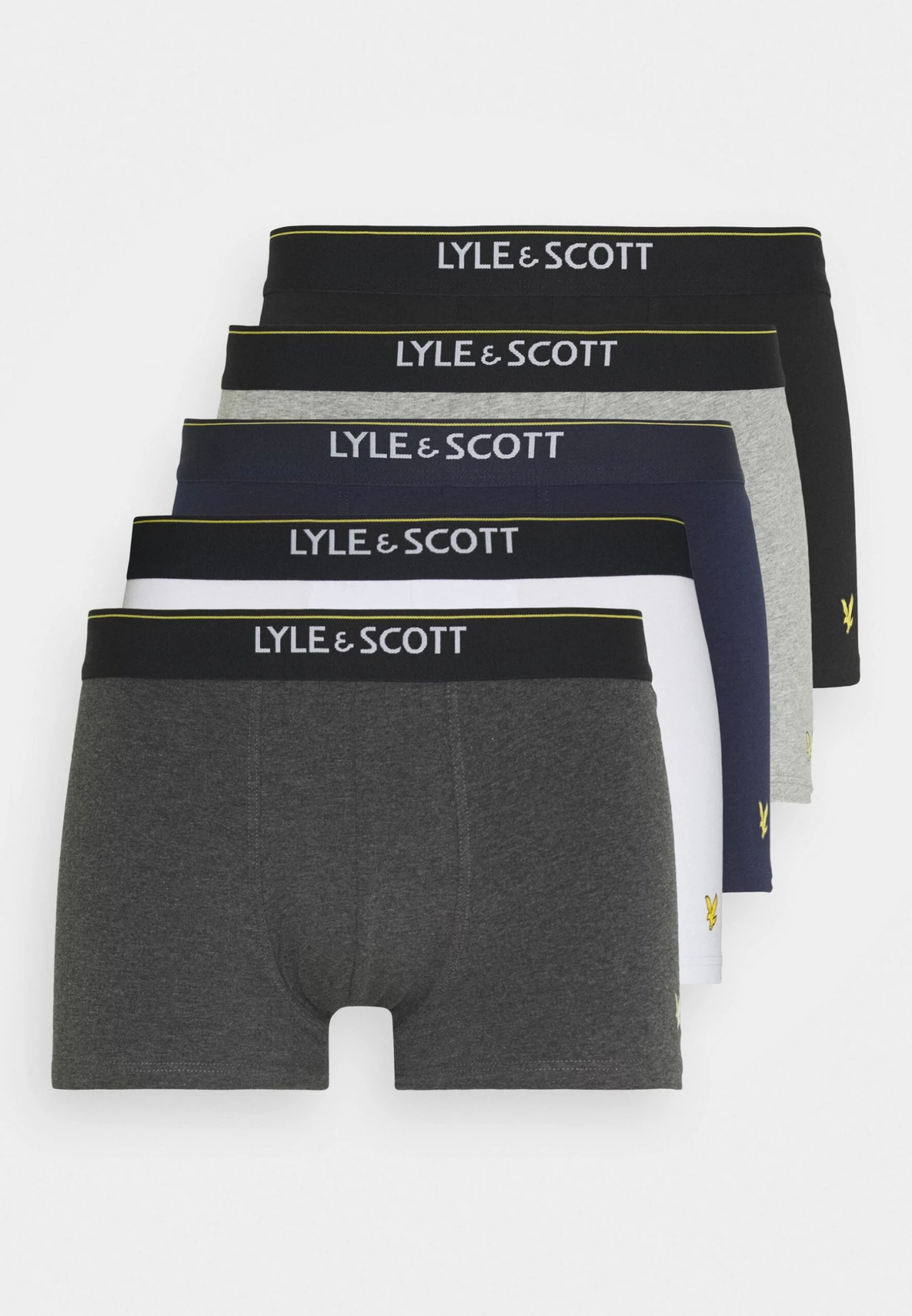Lyle & Scott Jackson 5 Pack - Onderbroeken - Black/Bright White/Light Grey Marl/Dark Grey Marl/Peacoat 7 Lyle & Scott Jackson 5 Pack - Onderbroeken - Black/Bright White/Light Grey Marl/Dark Grey Marl/Peacoat - Afbeelding 7