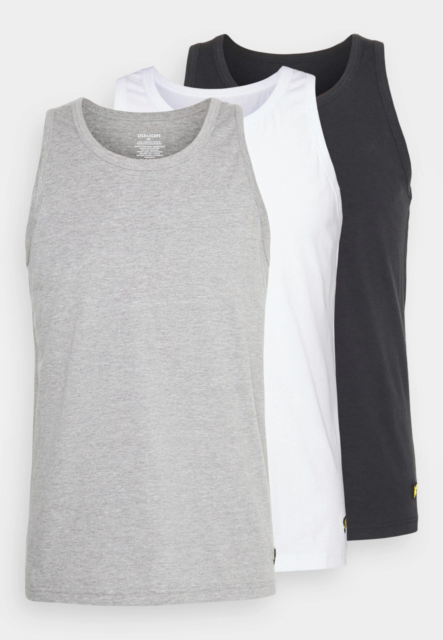 Lyle & Scott Aaron 3 Pack - Hemd - Bright White/Light Grey Marl/Black 6 Lyle & Scott Aaron 3 Pack - Hemd - Bright White/Light Grey Marl/Black - Afbeelding 6