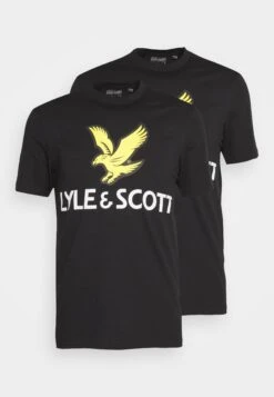 Lyle & Scott 2 Pack - T-Shirt Print - Nero