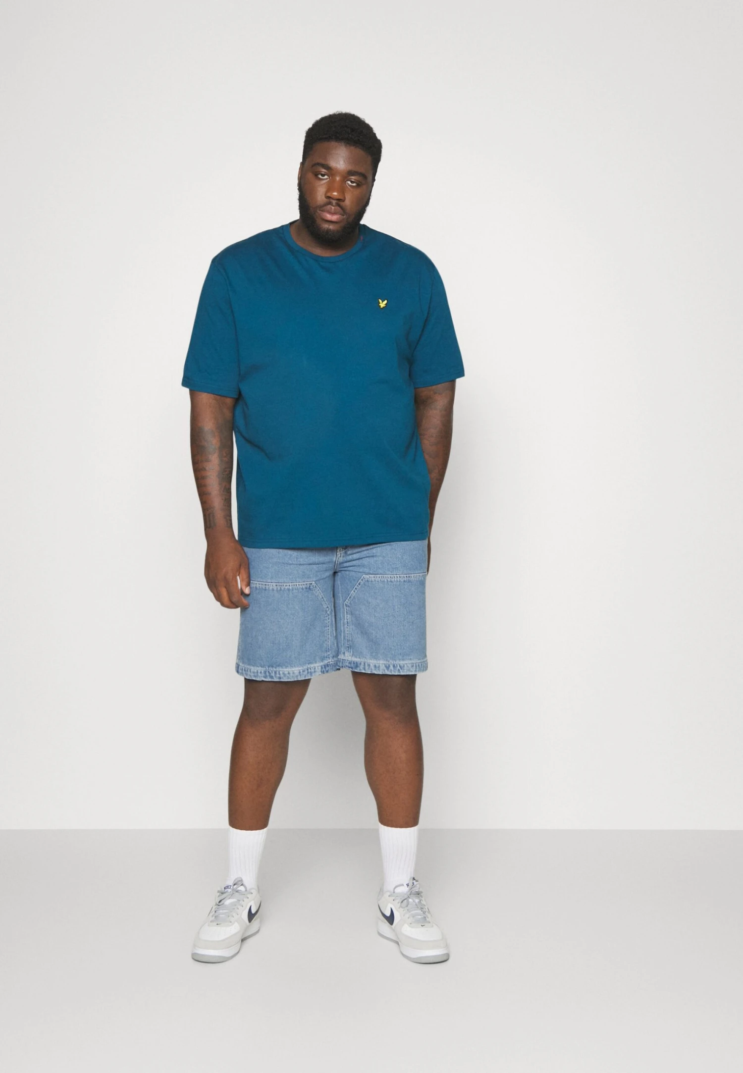 Lyle & Scott Plus Plain- T-Shirt Basic - Dark Blue 2 Lyle & Scott Plus Plain- T-Shirt Basic - Dark Blue - Afbeelding 2