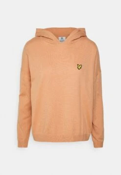 Lyle & Scott Knitted Hoodie - Trui - Dusty Peach -Lyle & Scott Verkoop d9e7bc5c59c448f4a59572f3695655ed