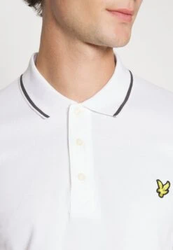 Lyle & Scott Tipped - Poloshirt - White/Gunmetal -Lyle & Scott Verkoop da99850d53ac42a8b2d5db3808c6943d