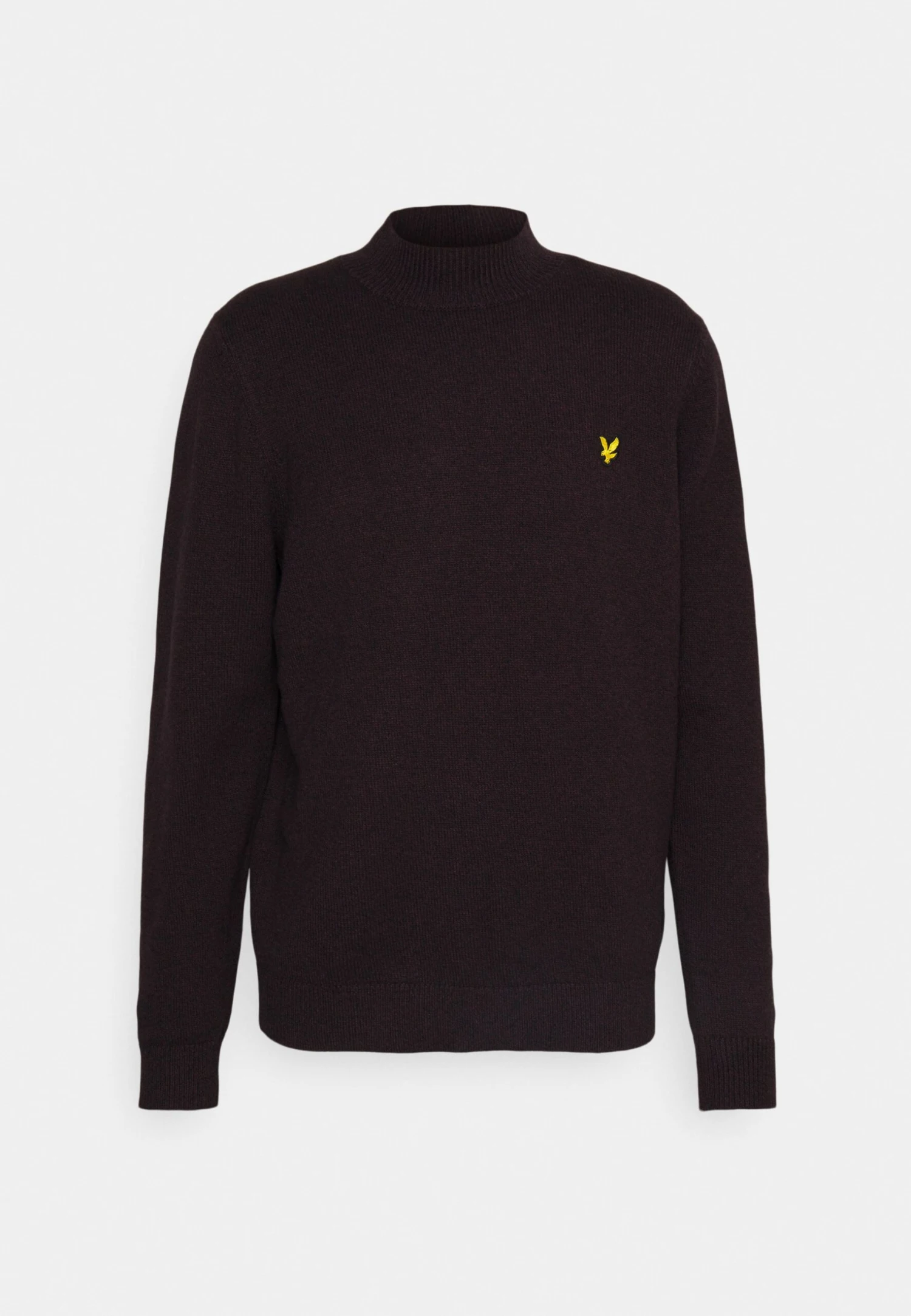 Lyle & Scott Mouline Roll Neck Jumper - Trui - Beetroot/Jet Black 4 Lyle & Scott Mouline Roll Neck Jumper - Trui - Beetroot/Jet Black - Afbeelding 4