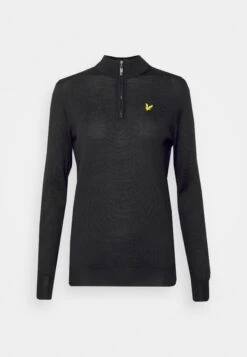 Lyle & Scott The Kerry Zip Pullover - Trui - Jet Black -Lyle & Scott Verkoop e382f2103d184d6dbc74bb1fbfcc1c5b