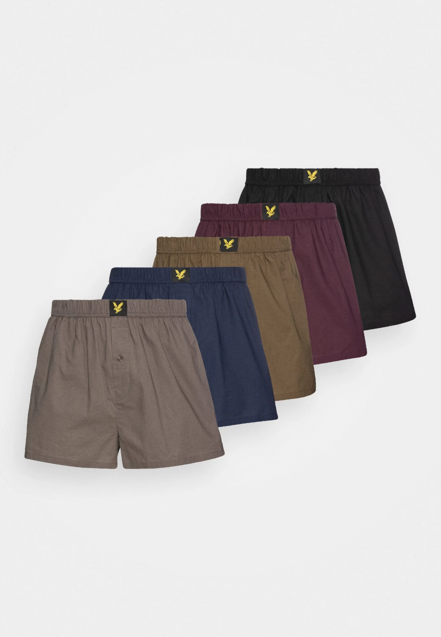 Lyle & Scott Kian 5 Pack - Boxershort - Black/Dark Olive/Granite Gray/Wine Tasting/Peacoat 1 Lyle & Scott Kian 5 Pack - Boxershort - Black/Dark Olive/Granite Gray/Wine Tasting/Peacoat
