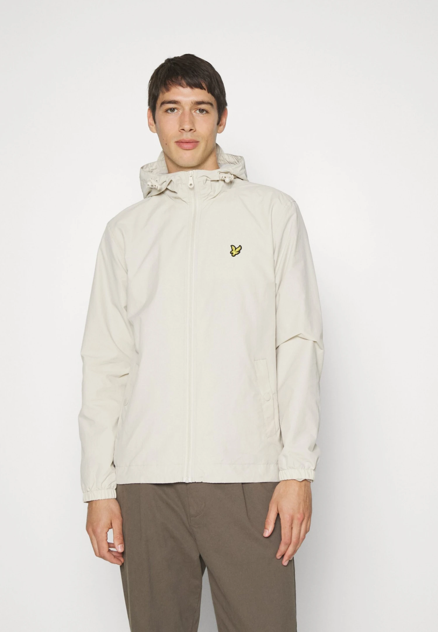Lyle & Scott Through Hooded - Lichte Jas - Offwhite 1 Lyle & Scott Through Hooded - Lichte Jas - Offwhite