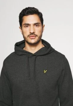 Lyle & Scott Hoodie - Hoodie - Charcoal Marl -Lyle & Scott Verkoop ee0393c763f04cd38301692fc9de755d