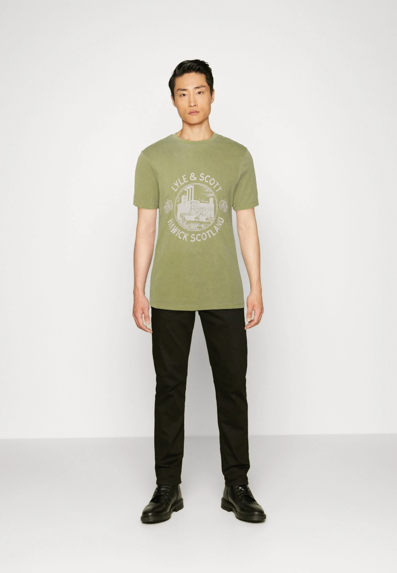 Lyle & Scott Hawick - T-Shirt Print - Seaweed 2 Lyle & Scott Hawick - T-Shirt Print - Seaweed - Afbeelding 2