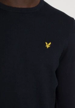 Lyle & Scott Crew Neck Jumper - Trui - Dark Navy -Lyle & Scott Verkoop f654c73c4c3d4e25a65211e2f0b71e4c