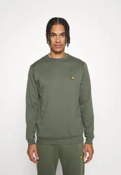 Lyle & Scott Crew Neck Fly - Sweater - Cactus Green