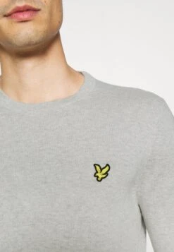 Lyle & Scott Crew Neck Jumper - Trui - Light Grey Marl -Lyle & Scott Verkoop fcaaaf1ae688479e97bfdc1fb5386a2f